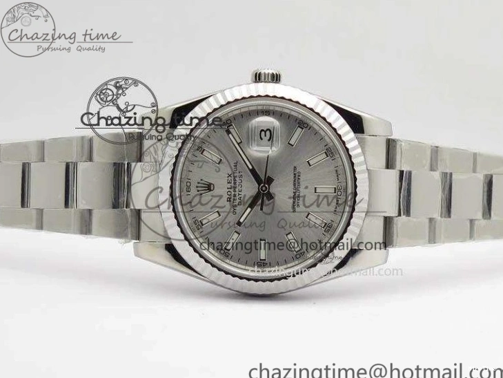 MiroTime 0308 EasyCare DateJust 41mm 126334 Noob 1:1 Best Edition Fluted Bezel Silver Dial On SS Oyster Bracelet A 3588